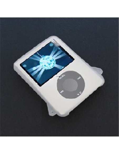 CUSTODIA IN SILICONE per APPLE IPOD NANO 3Âª GENERAZIONE COLORE BIANCO