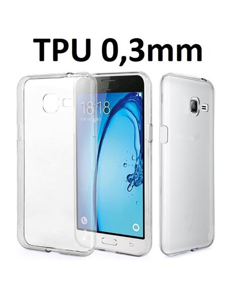 CUSTODIA per SAMSUNG SM-J105 GALAXY J1 MINI IN GEL TPU SILICONE ULTRA SLIM 0,3mm TRASPARENTE