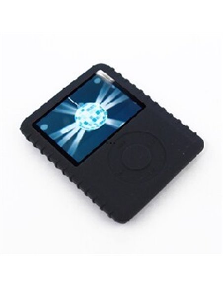 CUSTODIA IN SILICONE per APPLE IPOD NANO 3Âª GENERAZIONE COLORE NERO