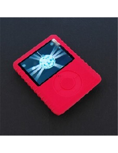 CUSTODIA IN SILICONE per APPLE IPOD NANO 3Âª GENERAZIONE COLORE ROSSO