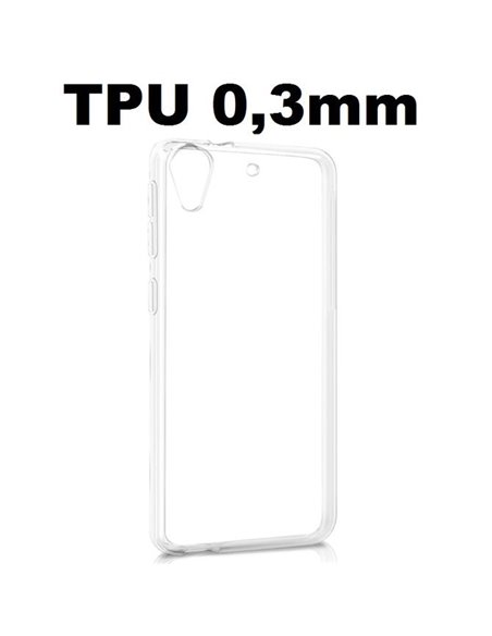 CUSTODIA GEL TPU SILICONE ULTRA SLIM 0,3mm TRASPARENTE perHTC DESIRE 628 DUAL SIM