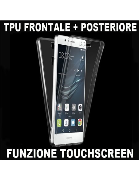 CUSTODIA per HUAWEI P9 IN GEL TPU SILICONE FRONTALE + POSTERIORE ULTRA SLIM 0,3mm TRASPARENTE