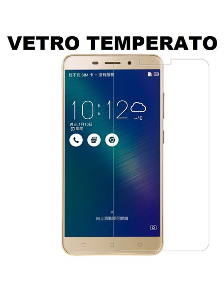 PELLICOLA PROTEGGI DISPLAY VETRO TEMPERATO 0,33mm per ASUS ZENFONE 3 LASER (ZC551KL), 5.5' POLLICI - ATTENZIONE: la parte curva 