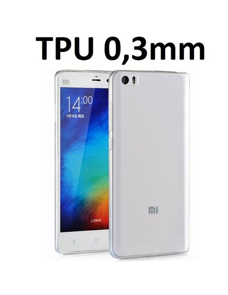 CUSTODIA GEL TPU SILICONE ULTRA SLIM TRASPARENTE 0,3mm per XIAOMI MI NOTE - 5.7' POLLICI