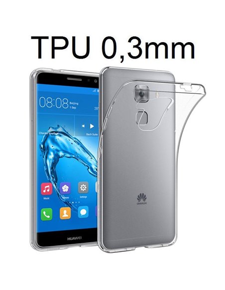 CUSTODIA GEL TPU SILICONE ULTRA SLIM 0,3mm TRASPARENTE per HUAWEI NOVA PLUS, G9 PLUS