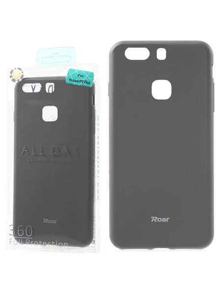 CUSTODIA per HUAWEI P9 PLUS IN GEL TPU SILICONE COLORE GRIGIO ALTA QUALITA' ROAR COLORFUL BLISTER