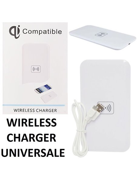 TRAVEL CASA WIRELESS 5W COMPATIBILE CON TUTTI I DISPOSITIVI DOTATI DI TECNOLOGIA QI COLORE BIANCO CONFEZIONATO IN BLISTER