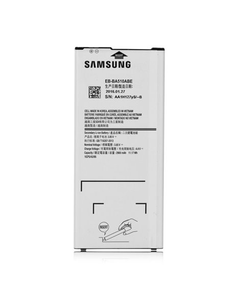 BATTERIA ORIGINALE SAMSUNG EB-BA510ABE per SM-A510 GALAXY A5 (2016) - 2900 mAh LI-ION BULK