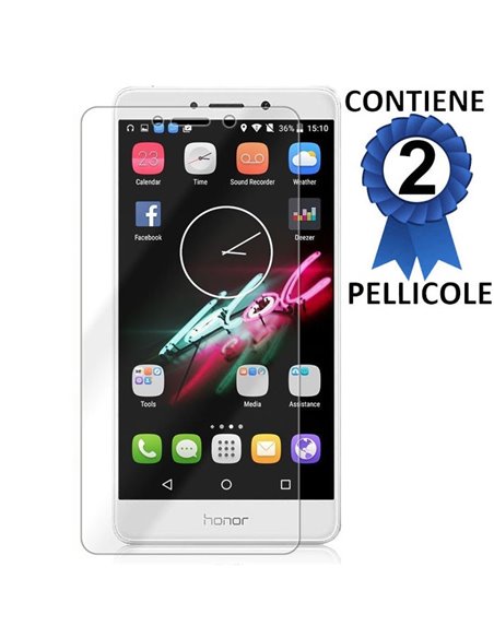 PELLICOLA per HUAWEI HONOR 6X 2016, MATE 9 LITE, GR5 2017 - CONFEZIONE 2 PEZZI