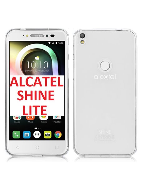 CUSTODIA per ALCATEL ONE TOUCH SHINE LITE, OT-5080X IN GEL TPU SILICONE TRASPARENTE