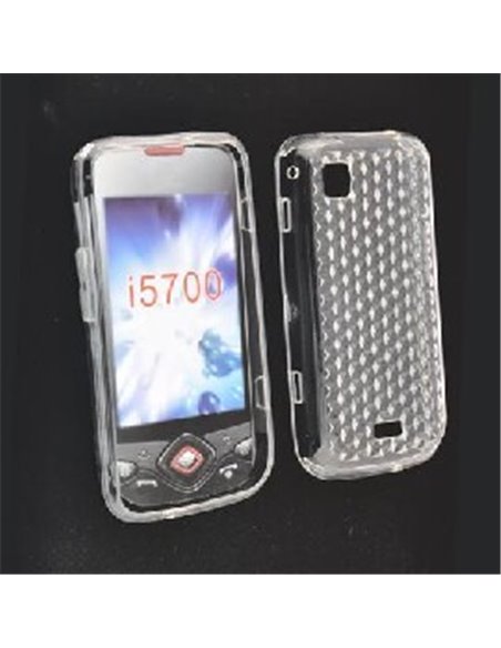 CUSTODIA GEL TPU SILICONE per SAMSUNG I5700 COLORE BIANCO