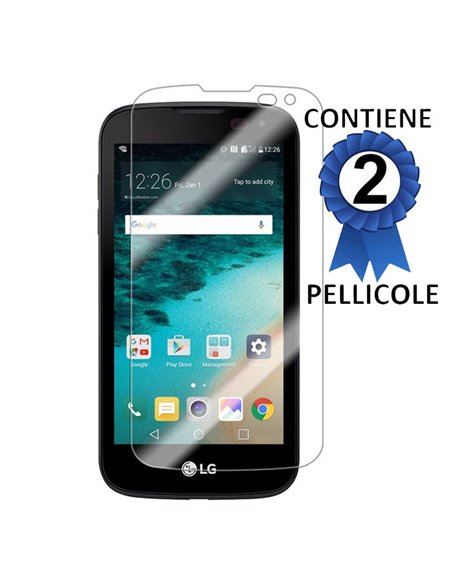 PELLICOLA per LG K3 (K100, K100DS, LS450) - PROTEGGI DISPLAY CONFEZIONE 2 PEZZI
