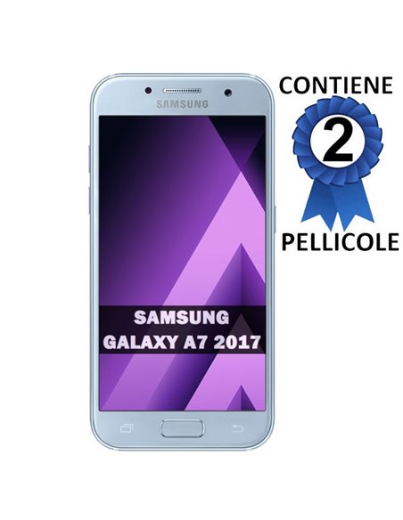 PELLICOLA per SAMSUNG SM-A720 GALAXY A7 2017 - PROTEGGI DISPLAY CONFEZIONE 2 PEZZI