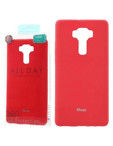 CUSTODIA per ASUS ZENFONE 3 (ZE520KL), 5.2' POLLICI IN GEL TPU SILICONE COLORE FUCSIA ALTA QUALITA' ROAR COLORFUL BLISTER