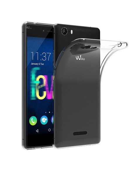 CUSTODIA per WIKO FEVER 4G IN GEL TPU SILICONE TRASPARENTE