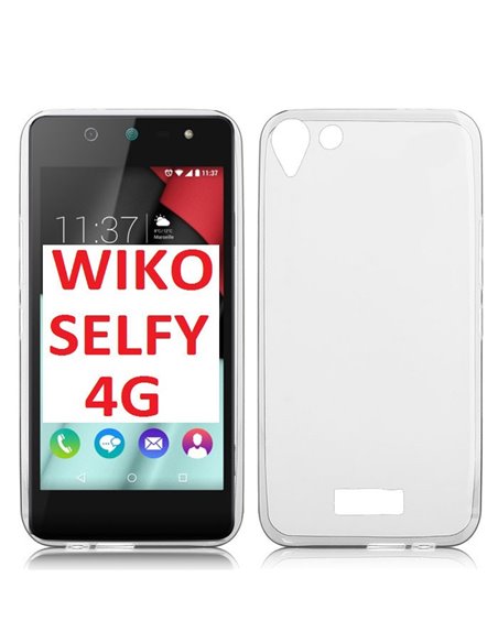 CUSTODIA per WIKO SELFY 4G IN GEL TPU SILICONE TRASPARENTE