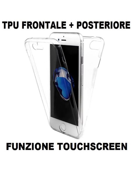 CUSTODIA per APPLE IPHONE 6 PLUS, IPHONE 6S PLUS 5.5' - IN GEL TPU SILICONE FRONTALE + POSTERIORE ULTRA SLIM 0,3mm TRASPARENTE