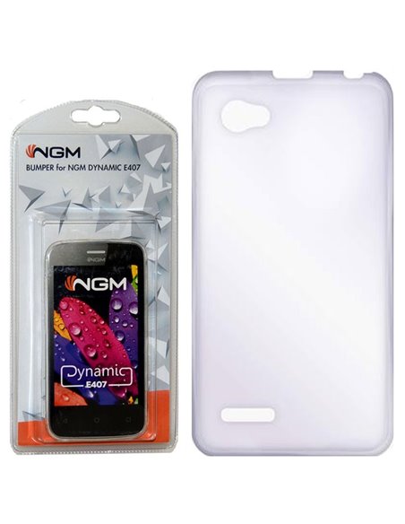 CUSTODIA ORIGINALE per NGM DYNAMIC E407 IN GEL TPU SILICONE TRASPARENTE BLISTER