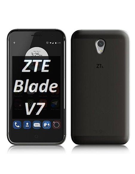 CUSTODIA per ZTE BLADE V7 IN GEL TPU SILICONE COLORE NERO TRASPARENTE