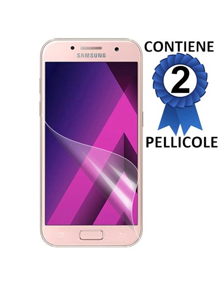 PELLICOLA per SAMSUNG SM-A320 GALAXY A3 (2017) - PROTEGGI DISPLAY CONFEZIONE 2 PEZZI