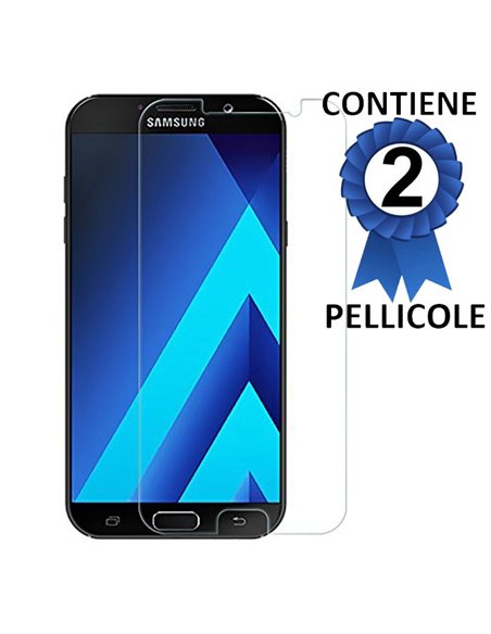 PELLICOLA per SAMSUNG SM-A520 GALAXY A5 (2017) - PROTEGGI DISPLAY CONFEZIONE 2 PEZZI