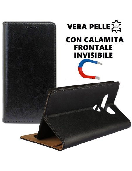 CUSTODIA per LG G6, H870, G6 DUAL SIM H870DS - FLIP ORIZZONTALE VERA PELLE CON CHIUSURA MAGNETICA INVISIBILE E INTERNO IN TPU NE