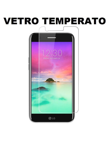 PELLICOLA per LG K10 (2017) - PROTEGGI DISPLAY VETRO TEMPERATO 0,33mm - ATTENZIONE: la pellicola potrebbe rimanere alzata nelle 