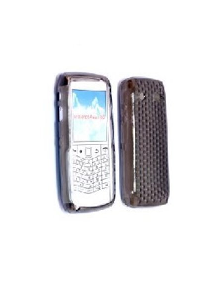 CUSTODIA GEL TPU SILICONE SEMI-RIGIDA per BLACKBERRY Pearl 3G 9100, Stratus COLORE NERO