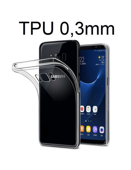 CUSTODIA per SAMSUNG SM-G950 GALAXY S8 IN GEL TPU SILICONE ULTRA SLIM 0,3mm TRASPARENTE