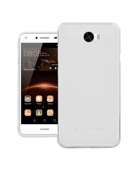 CUSTODIA per HUAWEI Y5 II, Y6 II COMPACT IN GEL TPU SILICONE ULTRA SLIM 0,3mm COLORE BIANCO OPACO