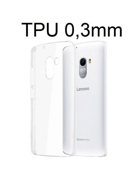 CUSTODIA per LENOVO VIBE K4 NOTE, A7010 IN GEL TPU SILICONE ULTRA SLIM 0,3mm TRASPARENTE