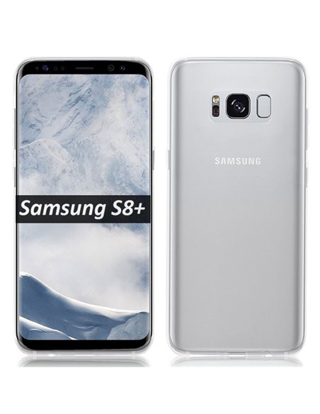 CUSTODIA per SAMSUNG SM-G955 GALAXY S8 PLUS IN GEL TPU SILICONE TRASPARENTE