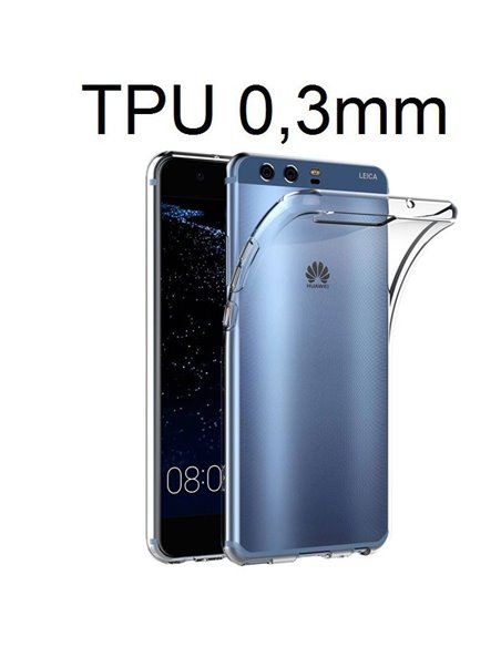 CUSTODIA per HUAWEI P10 IN GEL TPU SILICONE ULTRA SLIM 0,3mm TRASPARENTE