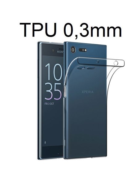 CUSTODIA per SONY XPERIA XZ PREMIUM (G8141), XZ PREMIUM DUAL SIM (G8142) IN GEL TPU SILICONE ULTRA SLIM 0,3mm TRASPARENTE