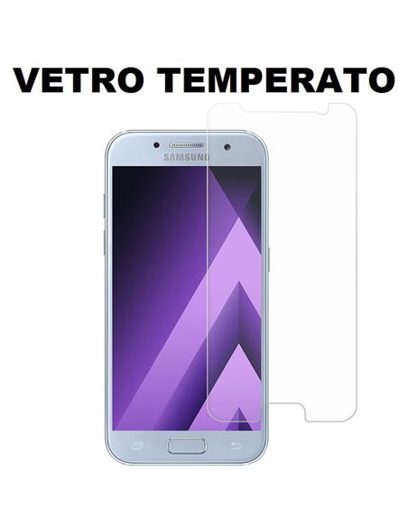 PELLICOLA per SAMSUNG SM-A720 GALAXY A7 (2017) - PROTEGGI DISPLAY VETRO TEMPERATO 0,33mm  - ATTENZIONE: la parte curva non Ã¨ co