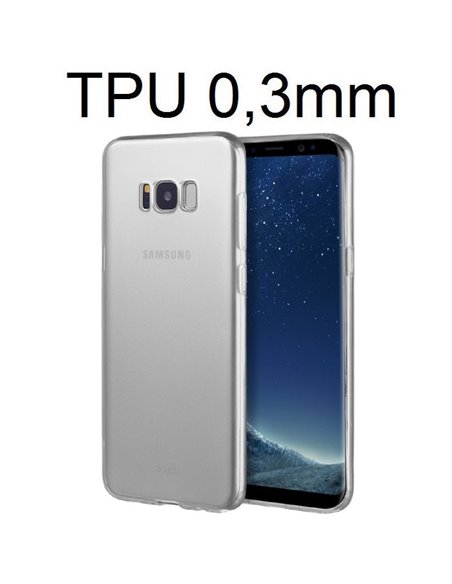 CUSTODIA per SAMSUNG SM-G955 GALAXY S8 PLUS IN GEL TPU SILICONE ULTRA SLIM 0,3mm TRASPARENTE