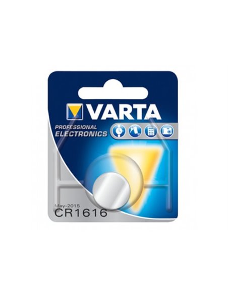 BATTERIA CR1616 BOTTONE LITIO BLISTER 1PZ VARTA