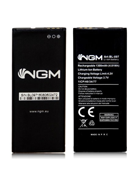 BATTERIA ORIGINALE NGM BL-97 / BL-097 per DYNAMIC E407 - 1300 mAh LI-ION BULK