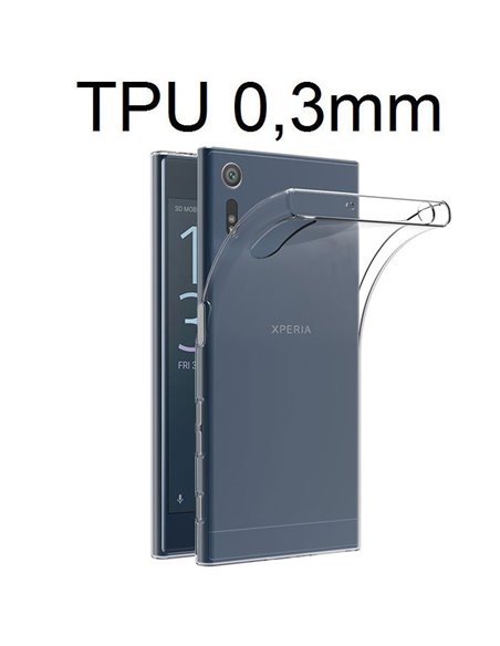 CUSTODIA per SONY XPERIA XZ (F8331), XPERIA XZs (G8231) IN GEL TPU SILICONE ULTRA SLIM 0,3mm TRASPARENTE