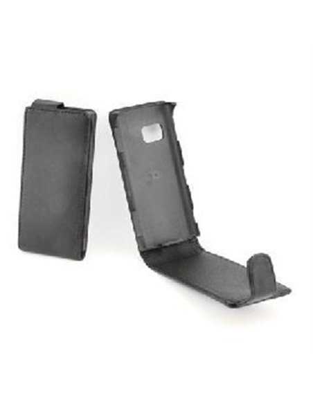 CUSTODIA VERTICALE FLIP PELLE NOKIA X6 COLORE NERO