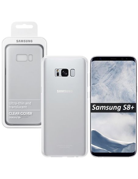 CUSTODIA ORIGINALE per SAMSUNG SM-G955 GALAXY S8 PLUS - CLEAR COVER TRASPARENTE EF-QG955CSEGWW BLISTER