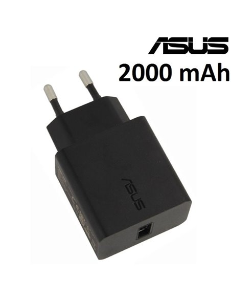 CARICATORE DA RETE 2000mAh ORIGINALE ASUS CON 1 PORTA USB COLORE NERO AD897020 BULK