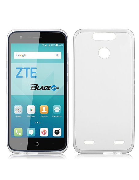 CUSTODIA per ZTE BLADE V8 LITE IN GEL TPU SILICONE TRASPARENTE