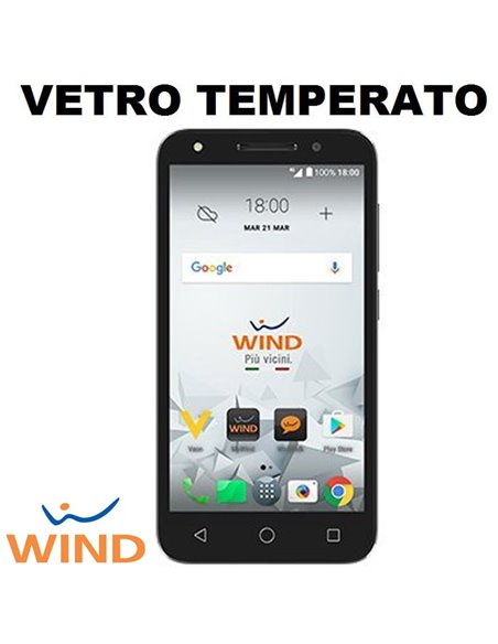 PELLICOLA per WIND SMART 2017, TIM SMART HD, ALCATEL U5, ALCATEL U5 HD (5.0') - PROTEGGI DISPLAY VETRO TEMPERATO 0,33mm