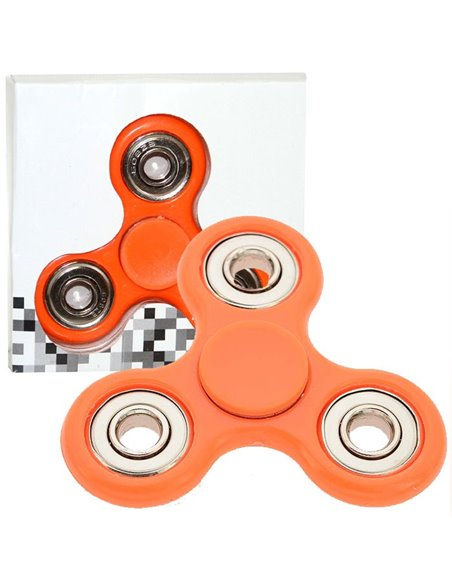 FIDGET SPINNER GIOCATTOLO ANTI-STRESS COLORE ARANCIONE BLISTER