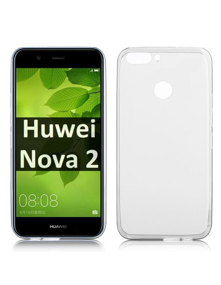 CUSTODIA per HUAWEI NOVA 2 IN GEL TPU SILICONE TRASPARENTE