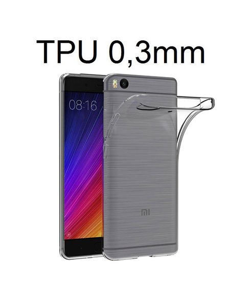 CUSTODIA per XIAOMI MI 5S - 5.15' POLLICI IN GEL TPU SILICONE ULTRA SLIM 0,3mm TRASPARENTE