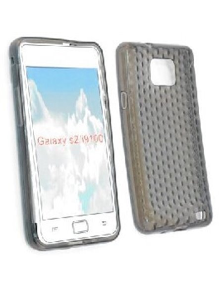 CUSTODIA GEL TPU SILICONE per SAMSUNG I9100 Galaxy S II, I9105 Galaxy S II Plus COLORE NERO