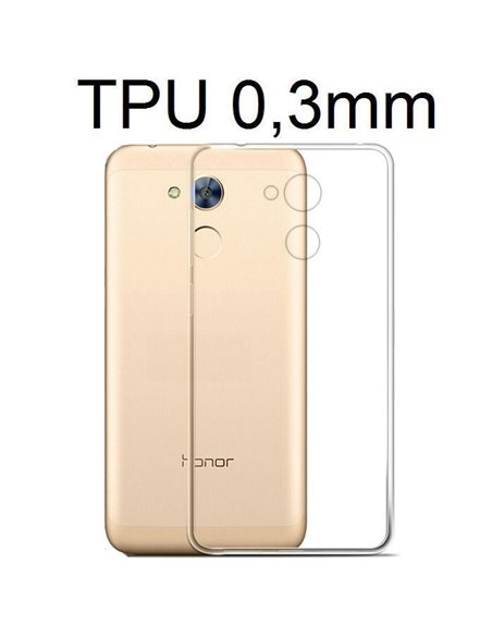 CUSTODIA per HUAWEI HONOR 6A, HONOR 6A PRO IN GEL TPU SILICONE ULTRA SLIM 0,3mm TRASPARENTE