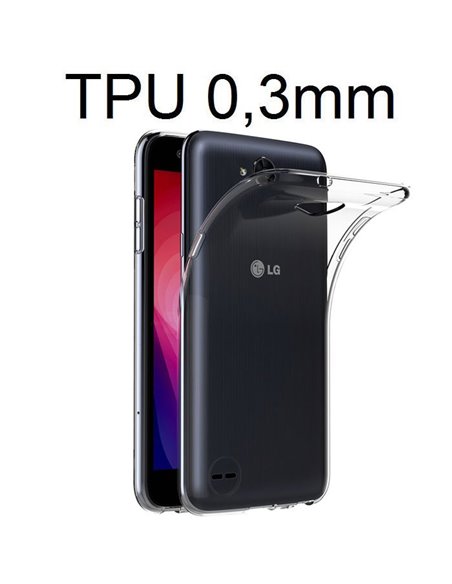 CUSTODIA per LG X POWER 2 (M320N, M320F) IN GEL TPU SILICONE ULTRA SLIM 0,3mm TRASPARENTE